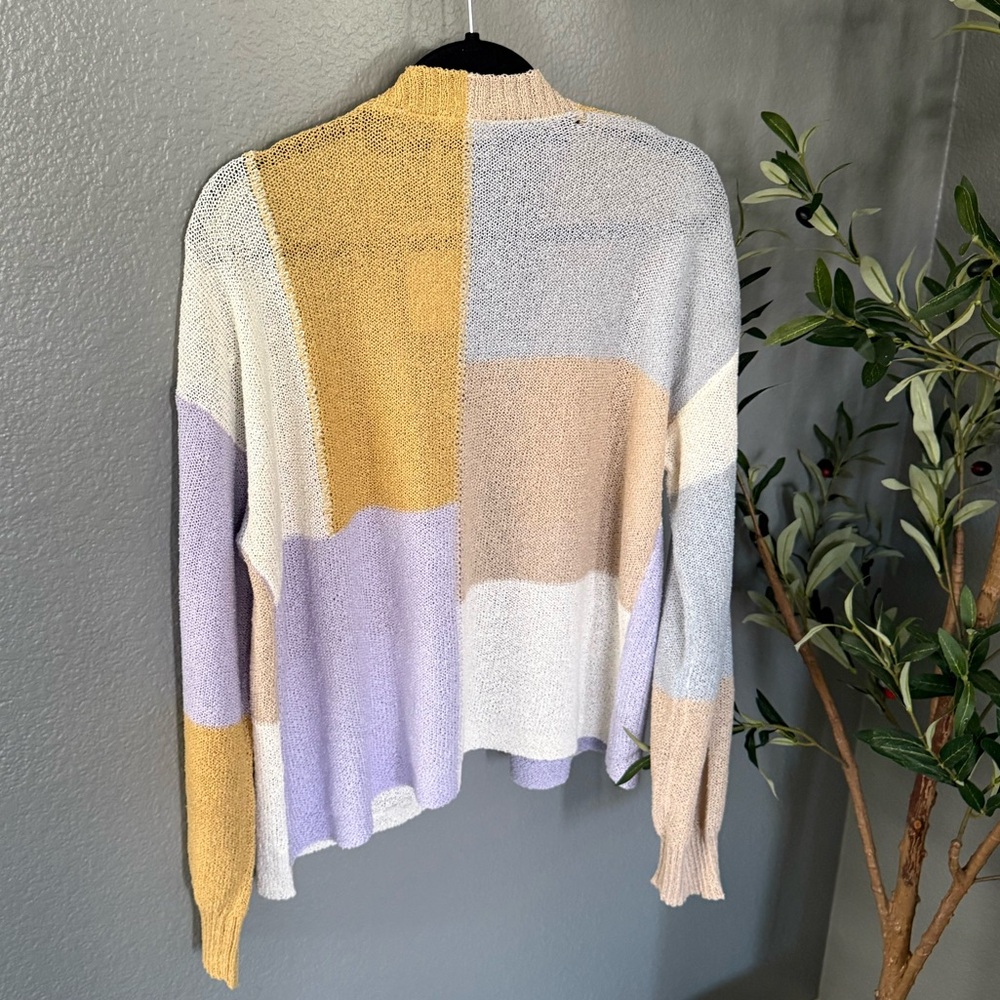 Hem & Thread Colorblock Cardigan Sweater - Picture 5 of 10